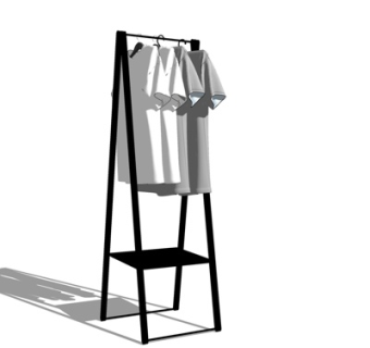 现代衬衫服饰su模型