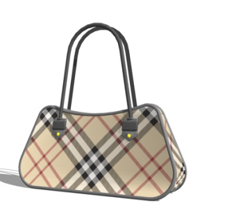 现代手提包su模型