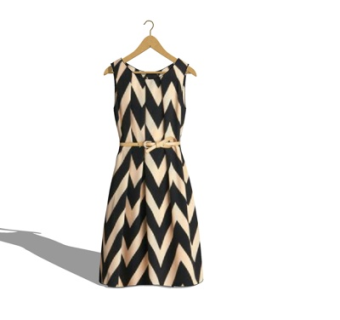 现代连衣裙su模型