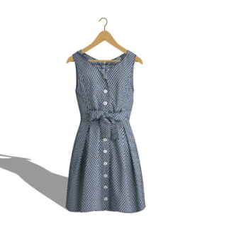 现代连衣裙su模型