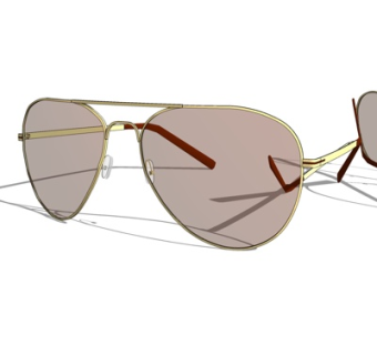 现代眼镜su模型