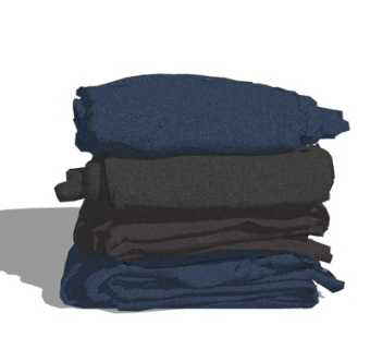 现代牛仔裤su模型