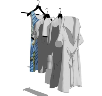 现代睡衣su模型