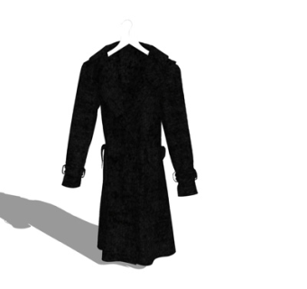 现代大衣外套su模型