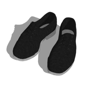 现代鞋子su模型