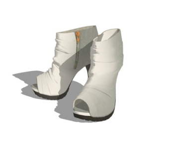 现代高跟鞋su模型