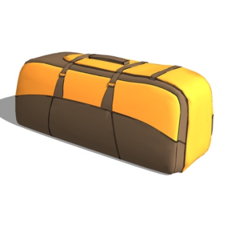 现代手提包su模型