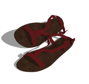 现代凉鞋su模型