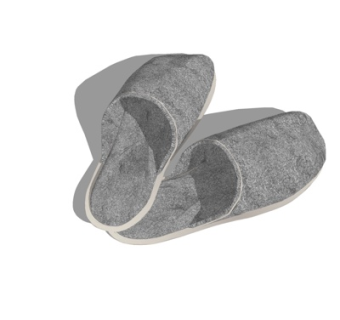 现代布艺拖鞋su模型