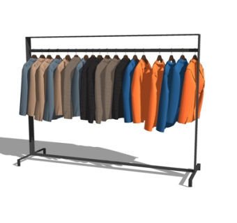 现代晾衣架su模型