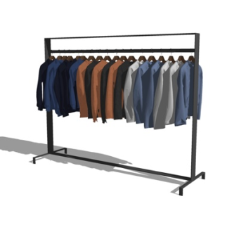 现代晾衣架su模型