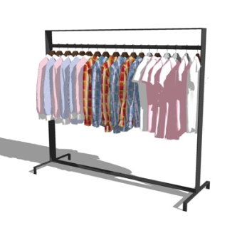 现代晾衣架su模型