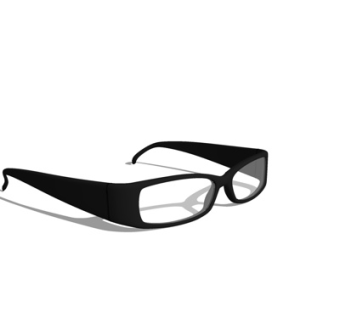 现代眼镜su模型