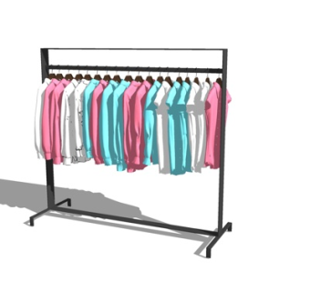 现代晾衣架su模型