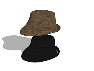 现代帽子su模型