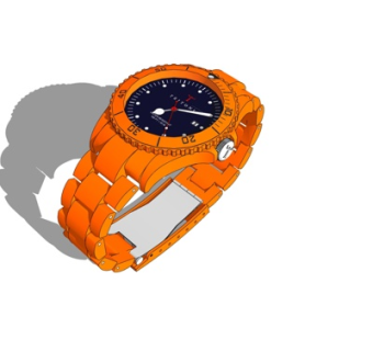 现代石英表su模型