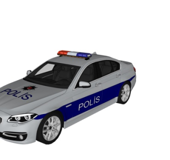 现代警车su模型