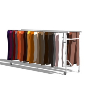 现代裤子su模型