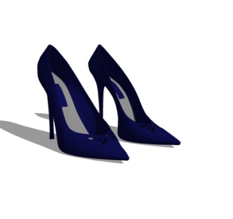 现代高跟鞋su模型