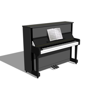现代钢琴su模型