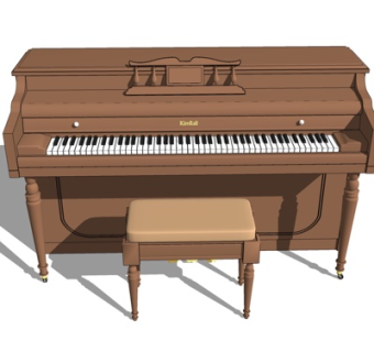现代钢琴su模型