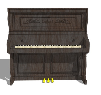 现代钢琴su模型