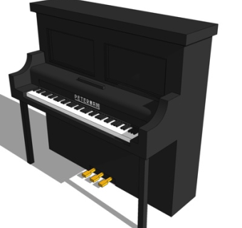 现代钢琴su模型