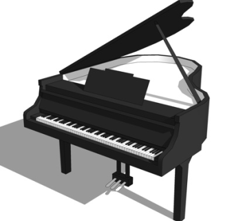 现代钢琴su模型