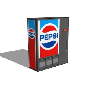 现代自动贩卖机su模型