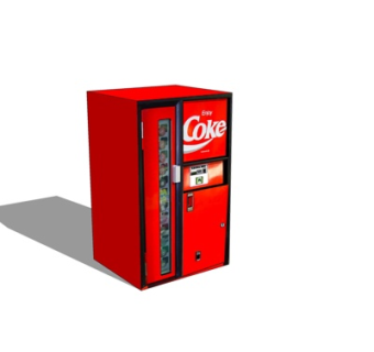 现代自动贩卖机su模型