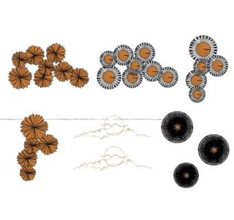 现代轻奢墙饰挂件su模型