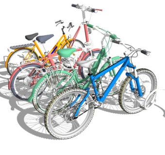 现代自行车su模型