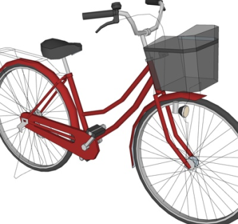 现代自行车su模型