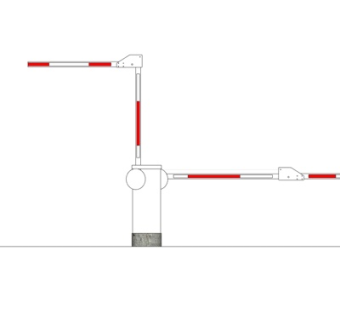 现代拦车杆su模型