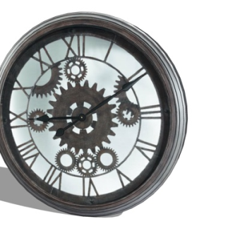 工业风齿轮时钟su模型