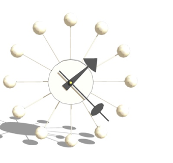 现代装饰挂钟su模型