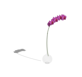 现代花瓶花卉su模型