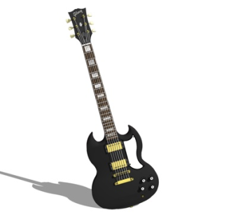 现代吉他su模型