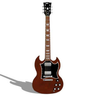 现代吉他su模型