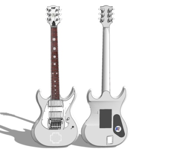 现代吉他su模型