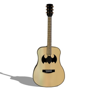 现代吉他su模型