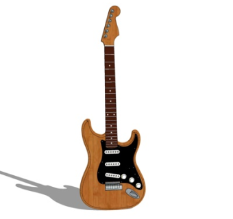 现代吉他su模型