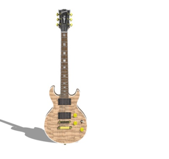 现代吉他su模型