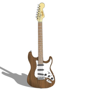 现代吉他su模型