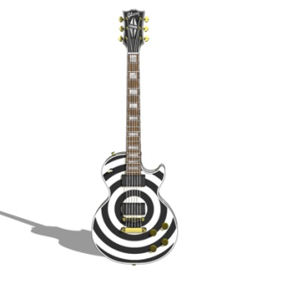 现代吉他su模型