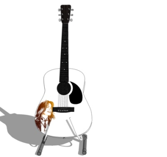 现代吉他su模型