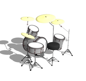 现代架子鼓su模型