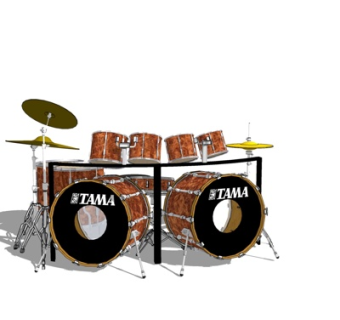 现代架子鼓su模型