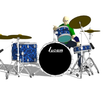 现代架子鼓su模型