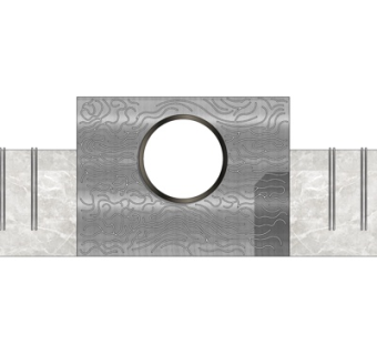 现代景观墙su模型